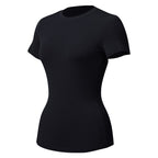 Womens Elastic Quick-Dry Fitness Yoga Top