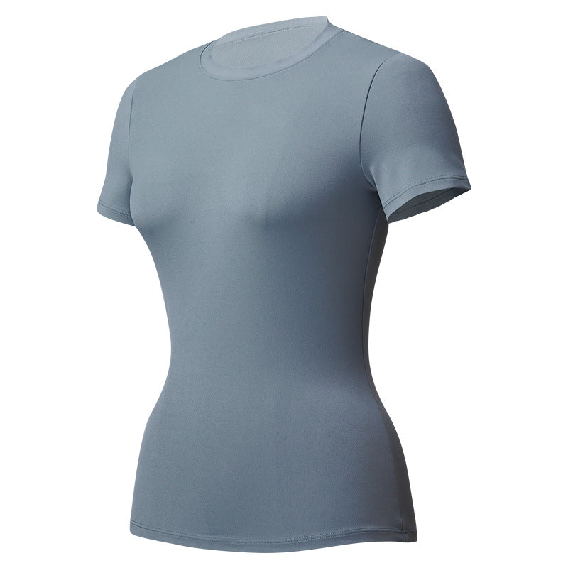 Womens Elastic Quick-Dry Fitness Yoga Top