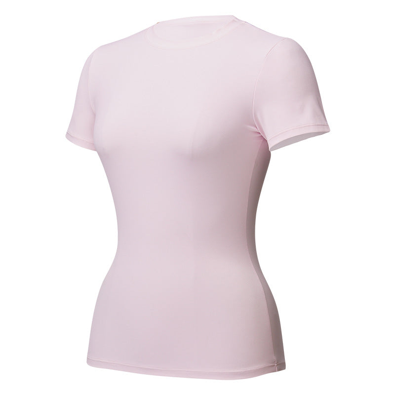 Womens Elastic Quick-Dry Fitness Yoga Top