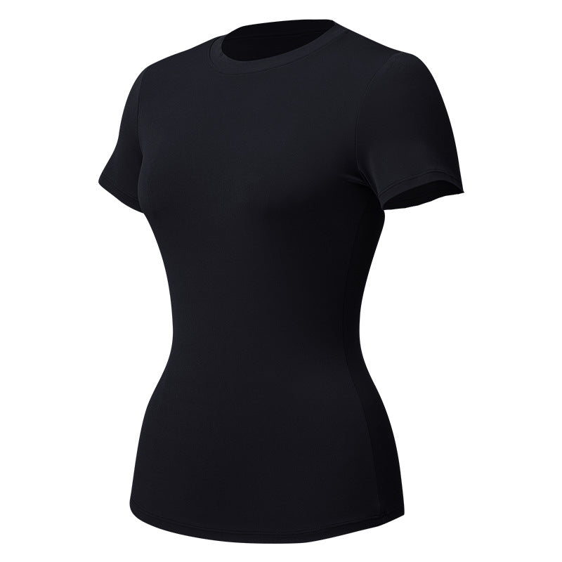 Womens Elastic Quick-Dry Fitness Yoga Top