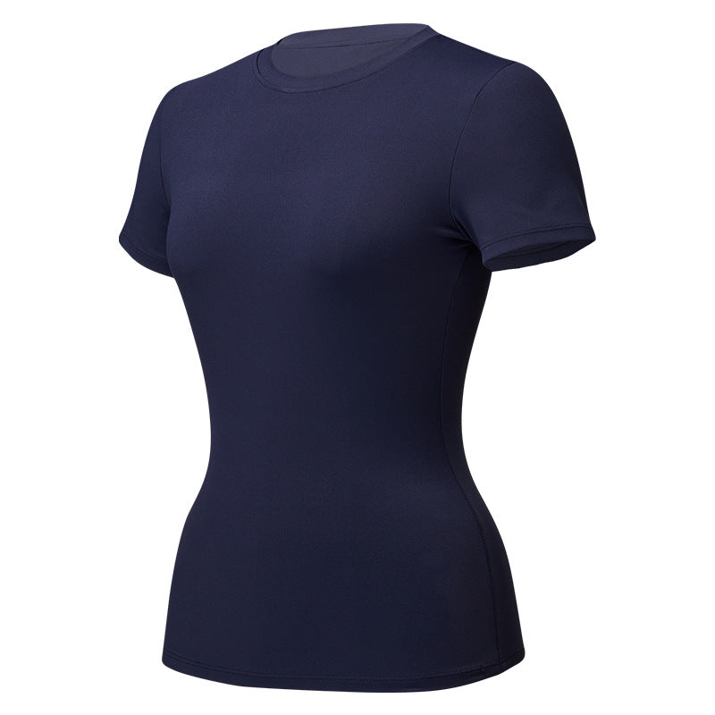 Womens Elastic Quick-Dry Fitness Yoga Top